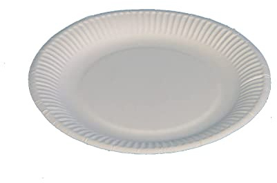 Pro DP 1000 Bio Frischfaser Pappteller weiß rund Ø18cm Kuchenpappen Imbissteller Papierteller Einwegteller kompostierbar