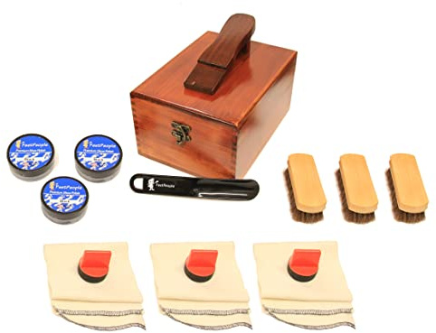FeetPeople Shoe Polish Premium Valet Shoe Shine Kit, 1 Kit