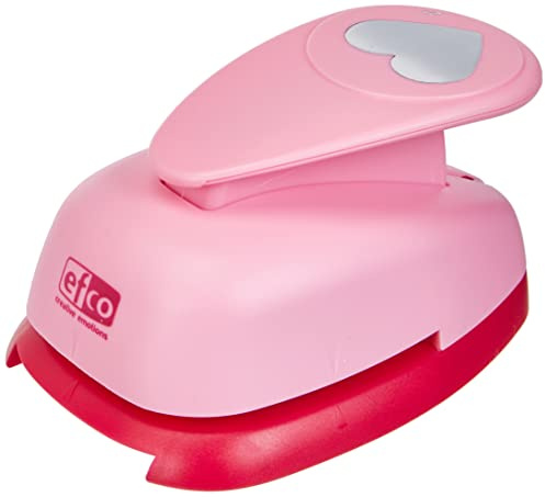 efco 1794023 Stanzer XL, Herz Motivstanzer, Metall, rosa, 12,5 x 8 x 7 cm