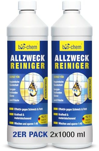 bio-chem Allzweckreiniger Konzentrat 2x 1L | Multi Clean Kraftreiniger für Haushalt, Küche, Bad & Wohnzimmer