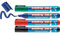edding 383 Flipchart-Marker - 4er-Set - schwarz, rot, blau, grün - Keilspitze 1-5 mm - Stift zum Schreiben, Zeichnen und Markieren auf Flipcharts - Tinte schlägt nicht durch Papier -trocknet nicht aus
