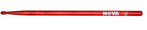 Vic FIrth - NOVA Drumsticks - 2B - Wood Tip - Red