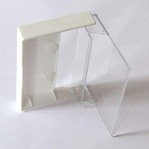 Musik-Cassettenhüllen, MC-Kassetten-Archiv Hüllen, transparent-weiss (10 Stück)