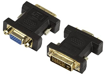 LogiLink AD0001 Adaptateur DVI-I Mâle/Femelle Noir