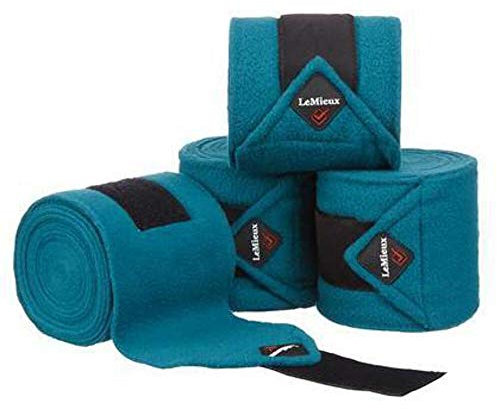 LeMieux Polo-Bandagen aus Fleece, 4 Stück L pfau