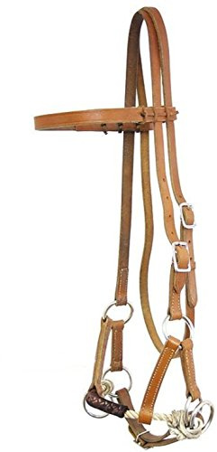 Western Imports Sidepull Latigo Covered Noseband