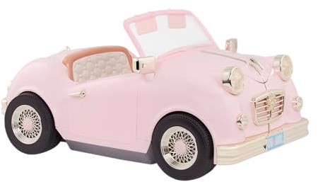 Our Generation – 18-inch Doll Accessories – Pink Doll Car – Toy Vehicle with Radio, Lights & Sounds – Pretend Play 3+ Years– in The Driver's Seat Convertible Cruiser