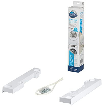 CARE+PROTECT – Zwischenbaurahmen SLIM / universelles Stapelsystem für Kompakt-Waschmaschinen und Wäschetrockner mit 40 - 47 cm Tiefe / kompatibel mit Candy, Hoover, Baumatic und Zerowatt