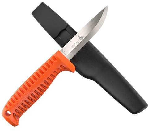 Hultafors Couteau d’artisan HVK Bio, version durable I Couteau tous usages respectueux de l’environnement, à manche ergonomique et lame en acier au carbone I Avec étui I 380150