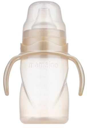mamajoo Trinkbecher 270 ml für Babys und Kleinkinder, auslaufsicherer Trinklernbecher ab 6 Monate mit Anti-Kolik-Ventilsystem, Baby Trinkbecher mit ergonomischen Griffen, trinken lernen, BPA-frei