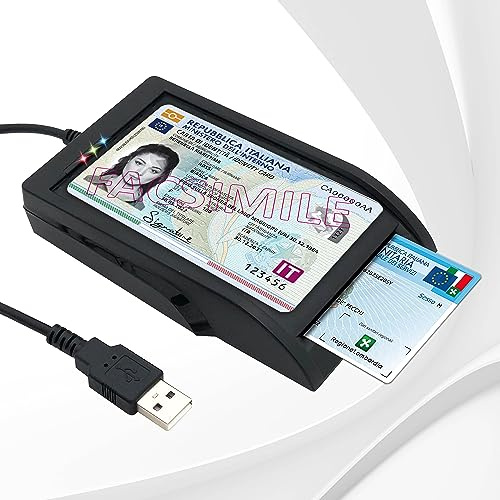 Internavigation CIE 3.0 - Lector USB dual para tarjetas de identificación electrónica, tarjeta sanitaria (TS/CNS) y firma digital, color negro