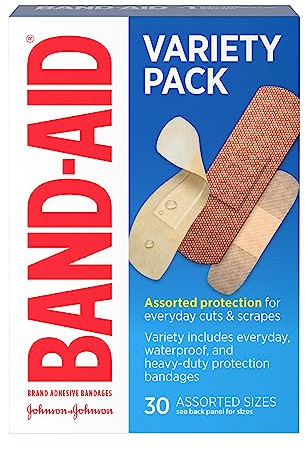 Band-AID® Brand Adhesive Bandages Variety Pack, Assorted Sizes, 30 ct