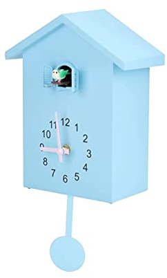 Coo Coo Uhr, Vogeluhr, die zur vollen Stunde singt Cookoo Moderne Wanduhr für Kinder, Großvater mit Sounds on Time Alarm, Pendeluhr, Wandkunst, Zuhause, Wohnzimmer, Küche, Büro, Dekoration