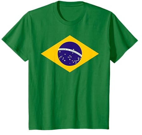 Bandera de Brasil Brasil Colores Nacionales Brasil Canarinho Fan Camiseta