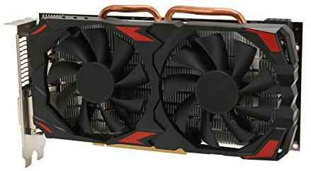 VBESTLIFE Scheda Grafica da Gioco 580, Doppia Ventola 256 Bit 8 GB GDDR5, Uscita 60 Hz, Risoluzione 4K, Scheda Grafica da Gioco 16 PCI Express 3.0 per L'home Office