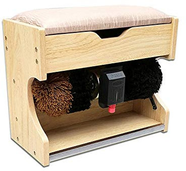 Cireuse à chaussures, machine à cirer les chaussures Cireuse à chaussures automatique Machine à polir et à polir les chaussures avec machine avec boîte de rangement Cireuse à chaussures électrique Pr