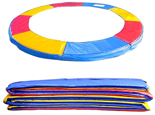 Blümme Trampolin Randabdeckung 244cm UV-beständig reißfest Federabdeckung Randschutz Trampolinzubehör Standardgröße - Mehrfarbig