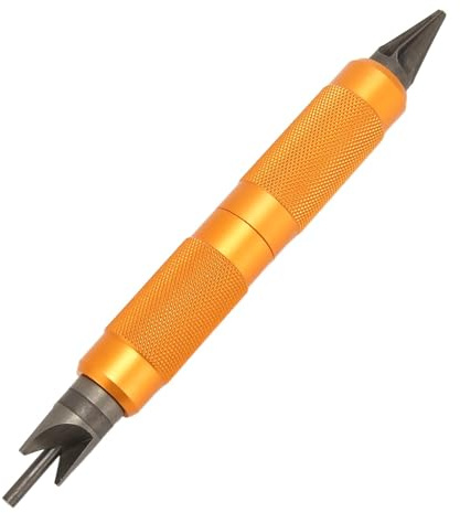 Outil de Préparation de Boîtier à Double extrémité, Outils Manuels D'ébavurage de Chanfrein de Boîtier, Outils Essentiels de Rechargement à Prise Facile Antidérapants Permettant