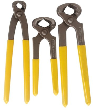 3 Pcs Carpenters Pincers, Nail Puller Pliers Wire Cutter Cable Cutting Nippers