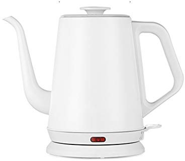Bollitore elettrico domestico in acciaio inossidabile, spegnimento automatico 1 litro, pentola isolante bianca Safehappy