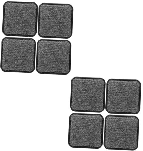 Uonlytech 8 Stück Möbelbeine rutschfeste Matte Kunststoff Couchstopper Kompakte Bettstopper Professionelle Bettstopper Wohnaccessoire Möbeluntersetzer Für Böden Möbelbodenschoner