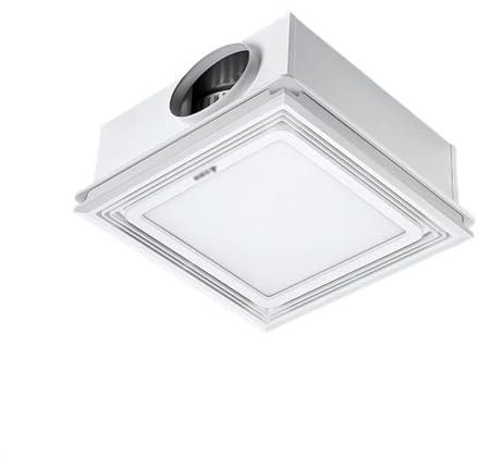 ZXFIYTBH Extractor de aire Iluminación del baño Extractor de aire Potente techo silencioso Techo integrado Baño Ventilador de ventilación de techo de 30 x 30 cm Ventilador de escape