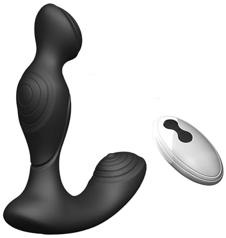 Vibrating Anal Vibrator Rotating Prostate Massager, Anal Sex Toys Vibrator with 10 Vibration Modes, Adult Toys Remote Control Butt Plug Vibrator Adult Anal Sex Toys