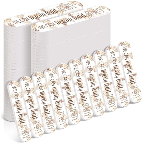 Lanties 50 Pcs We Can Bearly Wait Baby Shower Party Favors Decorations Baby Shower Games Winners Prizes Gifts Bulk Bear Emery Board Nail Files for Adults Guests Gender Reveal Favors Gift Bags Stuffers