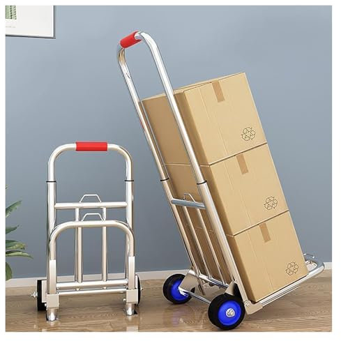 Carrello per Bagagli ad Alta Resistenza, carrelli Pieghevoli per Sacchi, Carrello con Piattaforma per carrelli Multiuso, Carrello per Sacchi con Ruote in Gomma Piena, capacità 110 kg