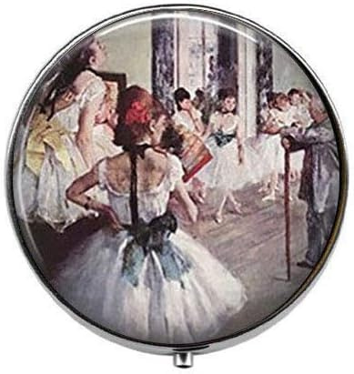 Boîte à pilules en verre pour danseuse de ballerine – Photo de ballet – Boîte à pilules à breloques – Boîte à bonbons en verre