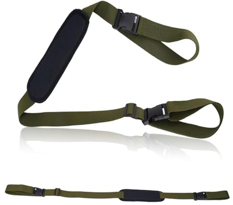 DIYCUT 2 Pièces Sangle de Transport Trottinette, Bandoulière pour Trottinette, Sangle pour Sac Universel, Bretelles Vert Militaire, pour Planche à Roulettes, Vélo, Scooter, Chaise de Plage