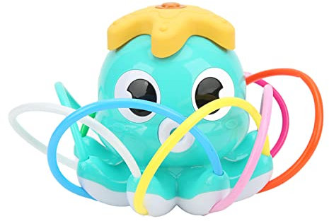 Mtlavish Octopus Wasserspielzeug Rotatable Wasserspray -Spray -Spielzeug an Gartenschlauch, der endlosen Sommerspaß für 3 Jahre alt und auf Jungen und Mädchen bringt