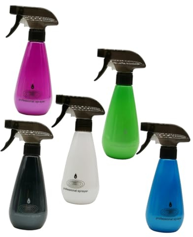 HONITANO 5piezas Botella De Spray De Agua Contenedores De Plástico Para Uso Salones De Peluquería Limpiador y Almacenamiento