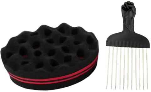 Brosse À Cheveux - Éponge À Cheveux Twist | Brusque À L'éponge Afro Twist Outil De Style Portable Pour Le Salon De Coiffure | Éponge Capillaire Pour Hommes Noirs Pour Bouclés Tressés Sales