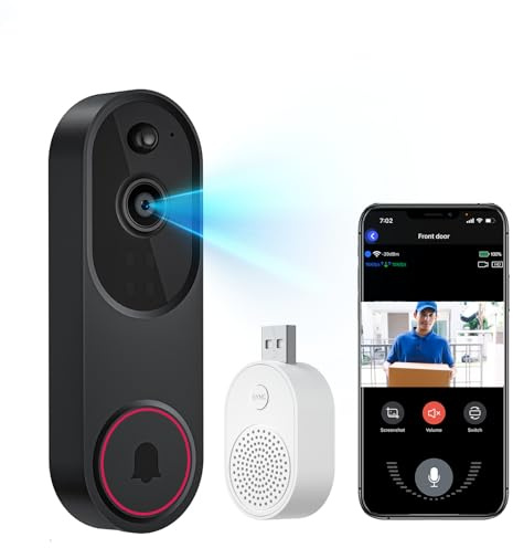 Deedlite Mivrass Video Doorbell Camera - 2K HD Wireless | AI detection, long battery life, 2K HD video. Wireless design for easy installation. Monitor your front door from anywhere.