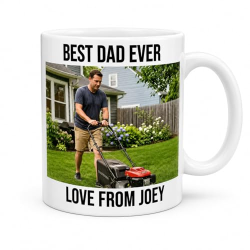 Personalised Mug with Photo and Text On Both Sides - 20oz Coffee Cup - Customised Gift for Mother Father Grandad Women Wife Husband Lover - Present for Birthday Christmas Valentine (Jumbo-20oz-590ml)