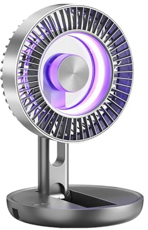 Ventilador Escritorio 5 Velocidades USB Recargable Plegable Portátil