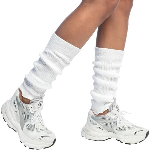 Boland - Jambières pour adultes, couleur unie, taille unique, gants, chaussettes, genoux, années 80, costume, carnaval, soirée déguisée