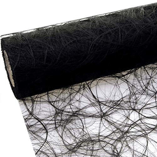 Deko AS GmbH Sizoweb Tischband schwarz 20 cm Rolle 25 Meter 64 017-R