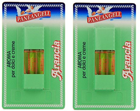 Paneangeli Arancia Aroma per Pasticceria Due Flaconi da 2 ml Ciascun, Confezione da 2