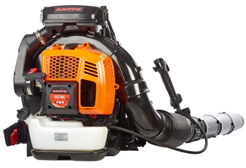 ANOVA - Soplador a Gasolina | 75,6 CC | 11,5 KG | Volumen Aire 25 M³/MIN | Combustible Gasolina 40:1 | para Limpieza de Hojas, Recortes y Restos en Jardines y Aceras | Arranque Manual