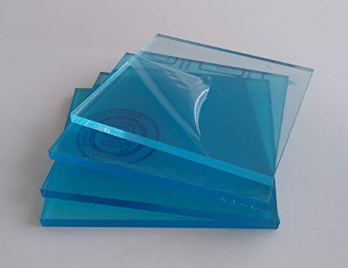 Methacrylat, transparent, 3 mm – verschiedene Größen (100 x 100, 100 x 70, 100 x 50, 100 x 30, etc.) – Platte aus durchscheinendem Methacrylat– Acrylplatte transparent