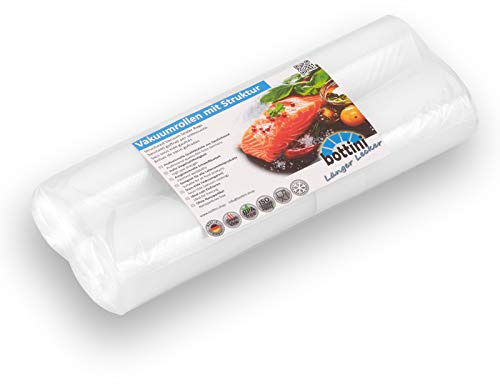 2 x Vakuumrollen mit Struktur je 25cm breit 6m lang