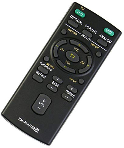 VINABTY RM-ANU159 Ersatz Fernbedienung für Sony RMANU159 Sound Bar Soundbar Fernbedienung RM ANU159 HT-CT60 HT-CT60/C SA-CT60 SS-WCT60 RM-ANU160 Remote Controller