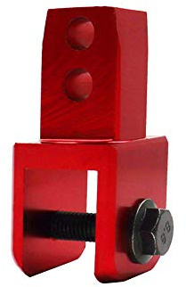 Motorrad Stoßdämpfer Riser, Asudaro Universal Motorrad Stoßdämpfer Höhe Verlängerung Extender Riser Motorcycle Rear Shock Absorber Riser 8cm für ATV Quad Motorrad Motor Pit Dirt Trail Bike,Rot