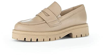 Gabor Donna Mocassini, Signora Pantofole,Soletta Removibile,Pantofola,Scarpe da College,Scarpe Business,Beige (Desert),39 EU / 6 UK