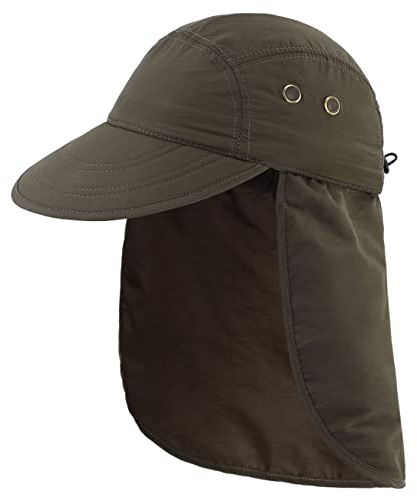 Magracy Men's Summer UPF 50+ Fishing Cap with Neck Flap Sun Protection Cap