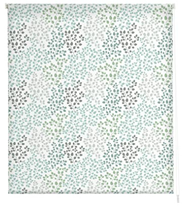 Estoralis Flores y Plantas | Estor Enrollable Diseño Moderno | Translúcido Estampado Digital | Modelo F-1562 | 90 x 180 cm (Ancho/Alto) Tamaño Tela 87 x 175 cm | Estores para Ventanas y Puertas