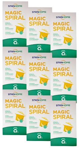 Estropajo de Acero Inoxidable Stanhome, Magic Espiral, Nana - para Cocina, Platos, Vasos y Fregadero (9 Unidades)