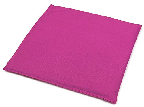 Kirschkernkissen 19x19cm pink - Wärmekissen und Kältekompresse. Kirschkernsäckchen 19 x 19 cm
